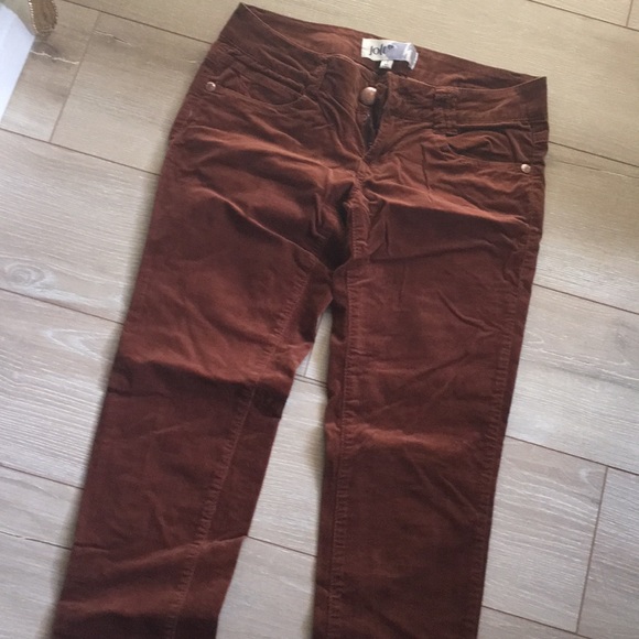 Jolt Rust Cognac Corduroy Skinny Pants - Picture 7 of 9